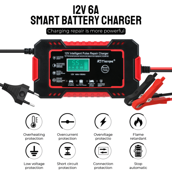 Cargador de baterias 12V/6A