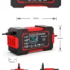 bgfeetgrgr Cargador de baterias 12V/6A