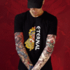 Manga larga estilo tatuaje