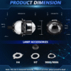 Proyector Bi-Led neblinero 2.5″