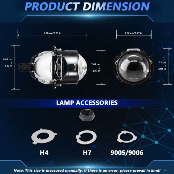 Proyector Bi-Led neblinero 2.5″