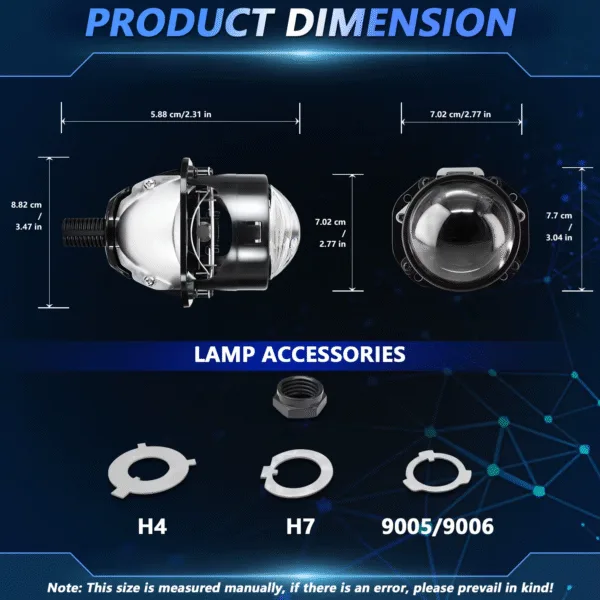 5654wwq22w3 Proyector Bi-Led neblinero 2.5″