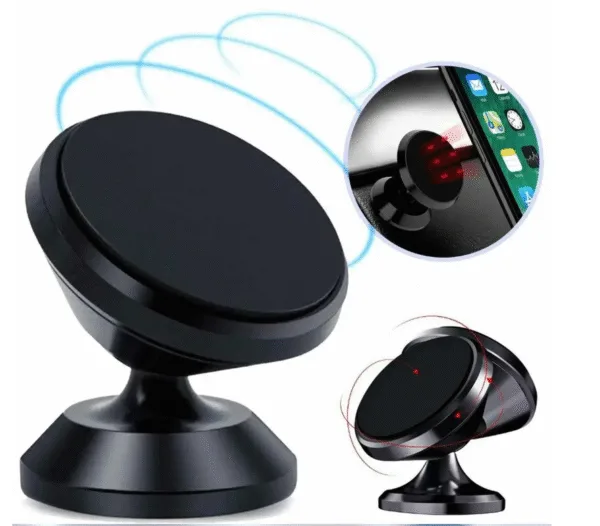 Soporte imantado giro 36O° para celular