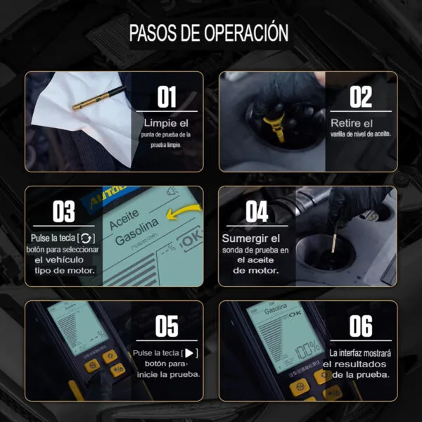 DFBS.translated Probador de aceite de motor AUTOOL AS503