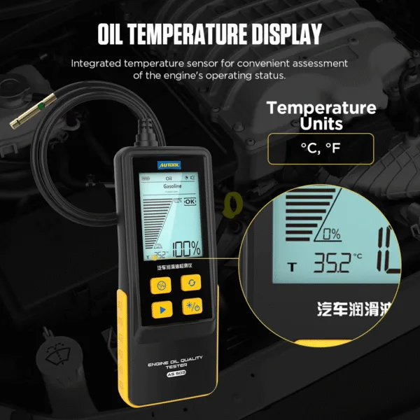 DFBSD Probador de aceite de motor AUTOOL AS503