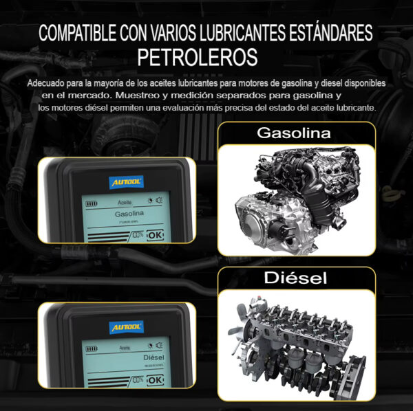 Probador de aceite de motor AUTOOL AS503