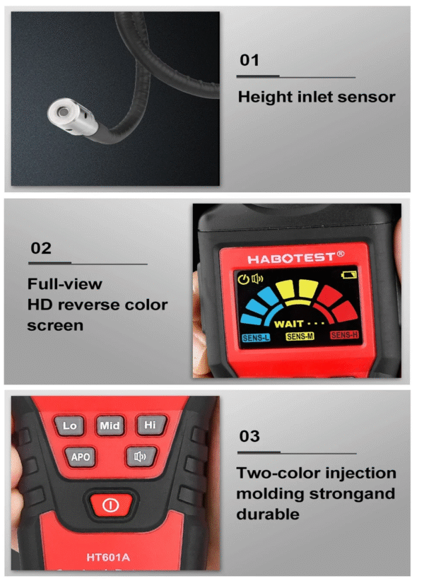 Detector de fuga de gas HABOTEST