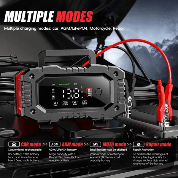 Sin títuloefrfvf Cargador de baterias 12V/20A 24V/10A