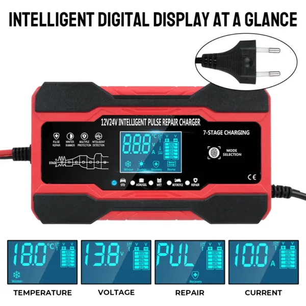 Cargador de baterias 12V10A 24V/5A