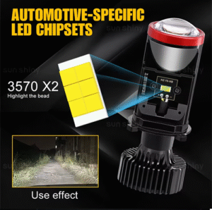 Led con lupa Y8 entrada H4