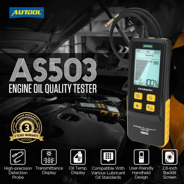 TTEE Probador de aceite de motor AUTOOL AS503