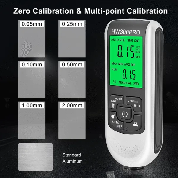 VDFFF Medidor de espesor de pintura HW300PRO