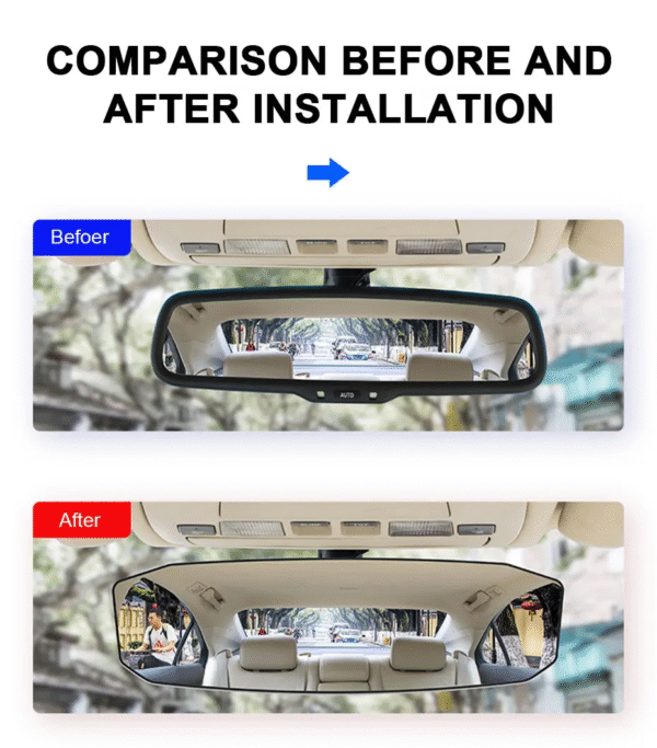 Espejo retrovisor de 29 cm