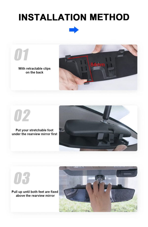 Espejo retrovisor de 29 cm