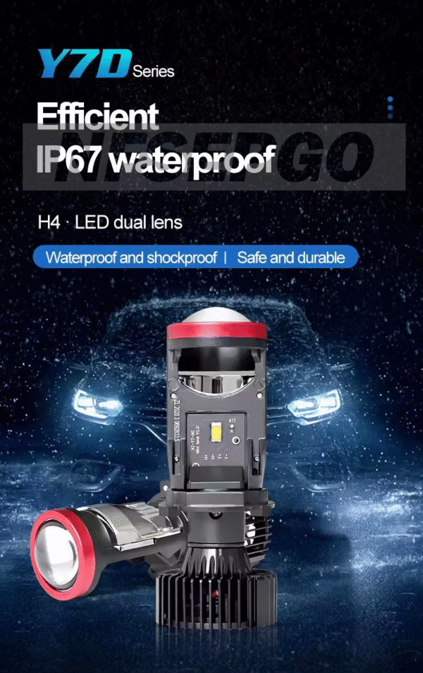 Led con lupa Y7D entrada H4