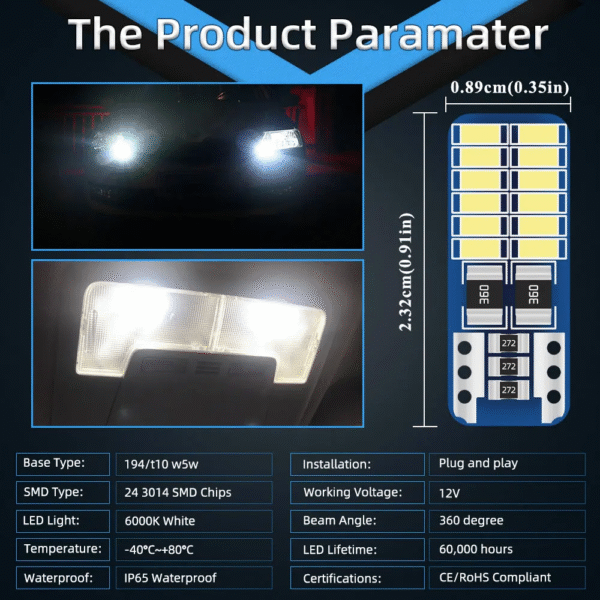 Pack de 20 und Foco Led T10