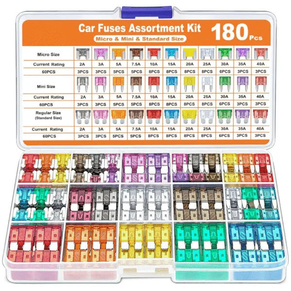fusiblepack Pack de 180 fusibles tipo mini, cuchilla, estándar