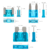 Pack de 180 fusibles tipo mini, cuchilla, estándar