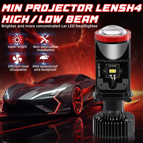 Led con lupa Y8 entrada H4