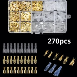 termindc Pack de 270 piezas de terminales macho y hembra