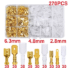 Pack de 270 piezas de terminales macho y hembra