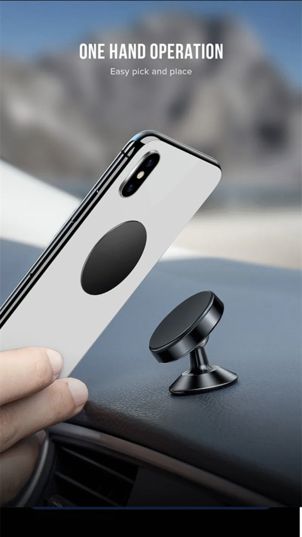 Soporte imantado giro 36O° para celular