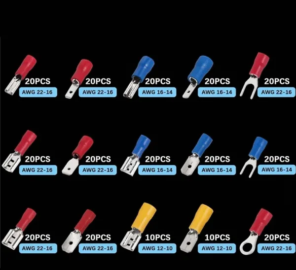trrminaaa Pack 280 piezas de terminales