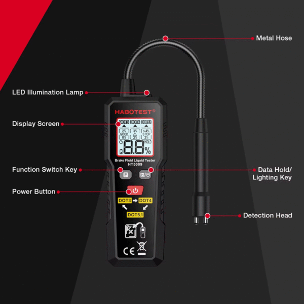 Probador de liquido de freno HT5009