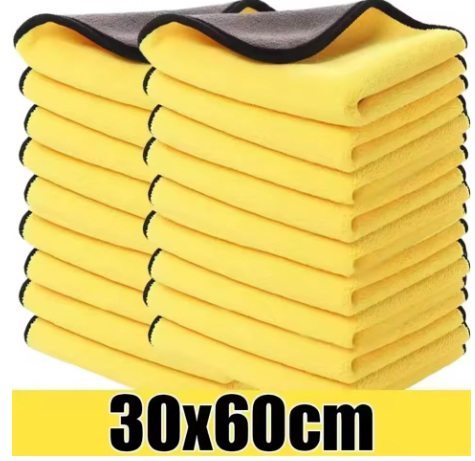 Toalla de microfibra 30cm x 60cm doble cara