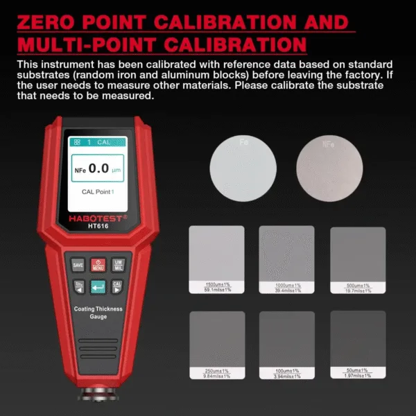 EFWE Medidor de espesor de pintura HABOTEST HT616