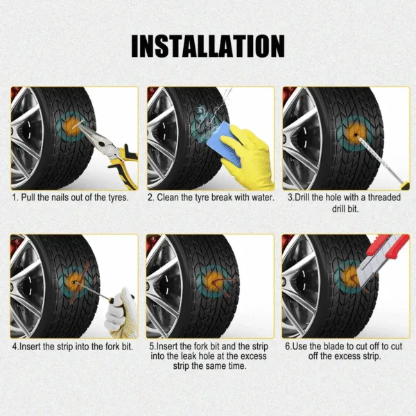 punzonwsawa Kit de reparación de neumático