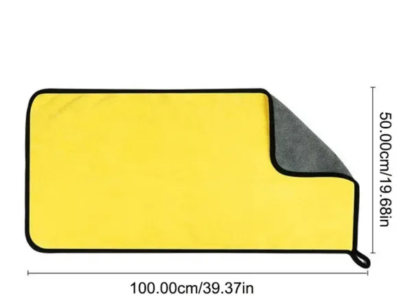 Toalla de microfibra 100cm x 50cm doble cara